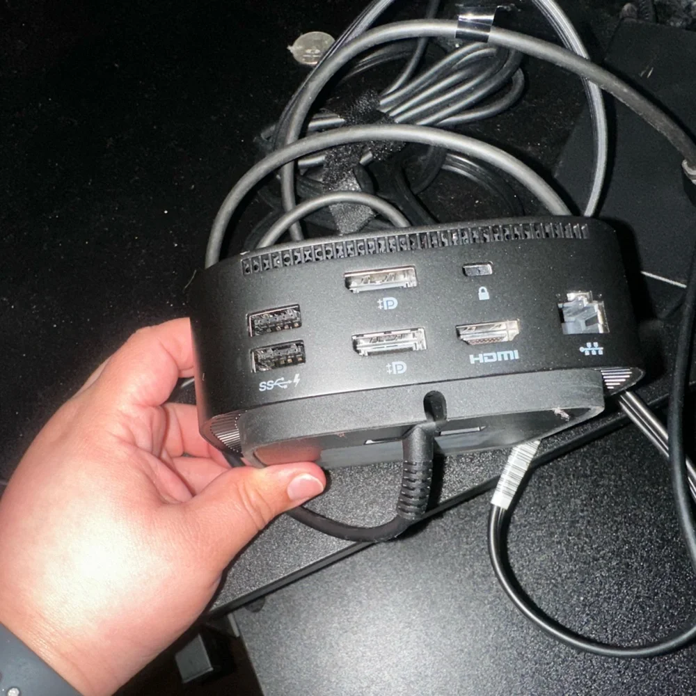Black Docking Station HP USB-C Dock